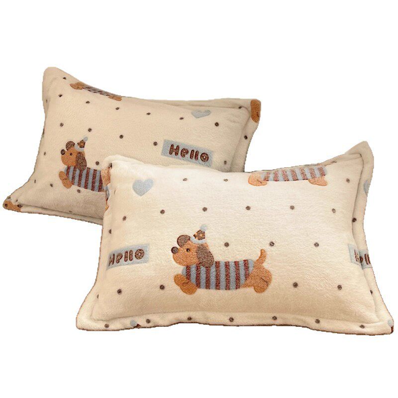 Winter Double-Sided Thickeneded Milk Coral Velvet Quilt Cover Single Piece Fleece-Lined 150X200 Flannel Quilt Cover Three or Four Piece Set