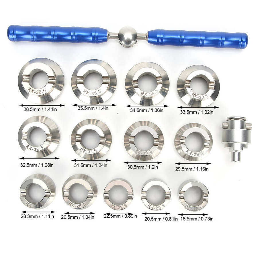 Watch tool 5537 open Watch back cover 15pc open Watch back cover bottom cover tool rotating thread watch opener