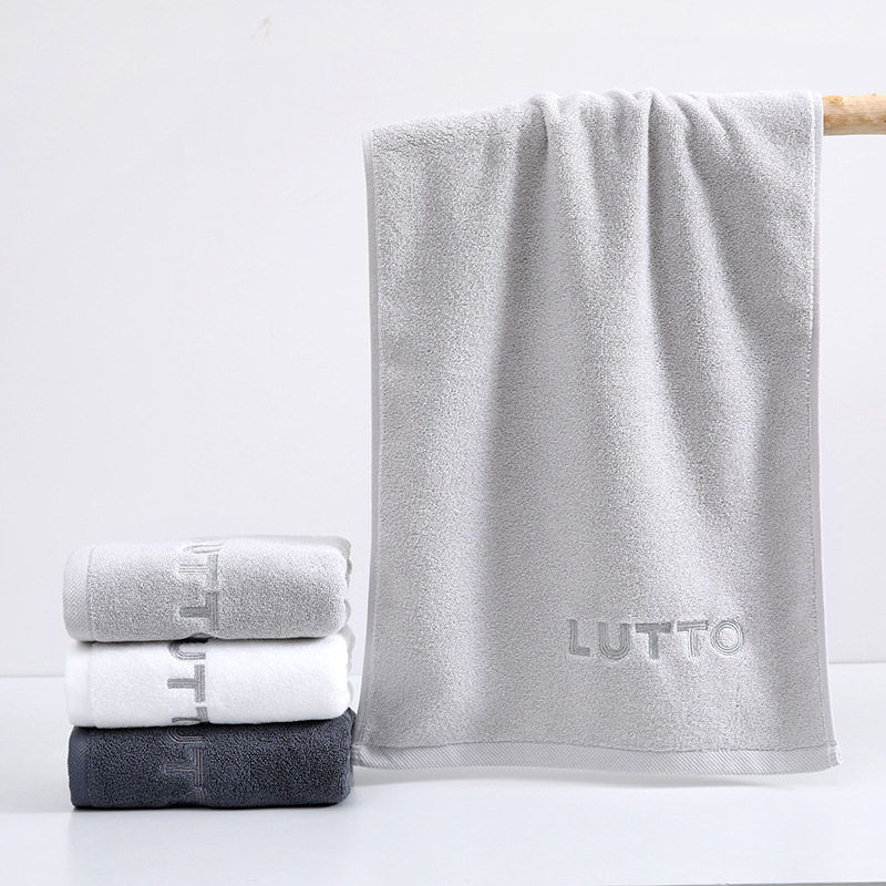 Five-star Hotel Special Towel Bath Towel Absorbent Quick-drying Men's and Women's Large Towel Simple Pure Cotton Bath Wraps