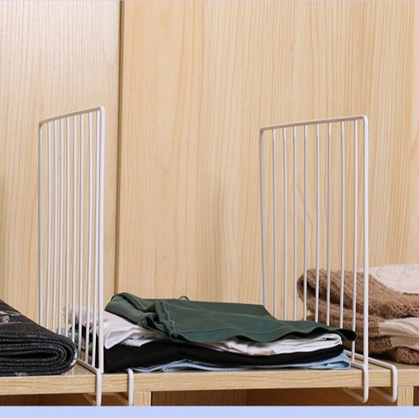 Cross-Border Bedroom Wardrobe Partition Iron Art Home Clothing Classification Storage Organizer Shelf Divider