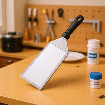 Hot-Selling Stainless Steel Barbecue Tool Set Cooking Spatula Teppanyaki Spatula Bbq Grilling Tool Spatula Camping