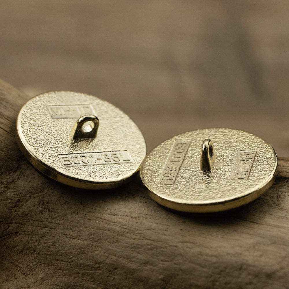 Black Resin and Metal Double Button Combination Button Brown Color Women's Coat Suit Cashmere Plush Overcoat Buckle