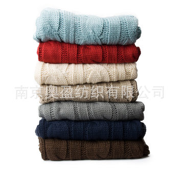 Scandinavian Sofa Blanket, Throw Blanket, Decorative Blanket, Chenille Ins Bedside Towel, Knitted Wool Blanket, Amazon Throw Blanket