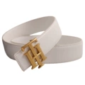 Th bronze buckle + white