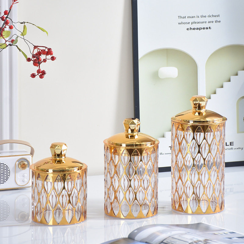 Light Luxury Style Sealed Jar Set Kitchen Spice Box Plastic Tea Jar Coffee Jar Storage Jar Amazon Moisture-Proof Set