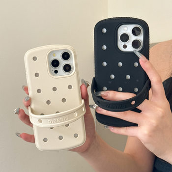 Suitable for Apple 16Promax Cross-Border Hole Shell Cooling Mobile Phone Case High-End Summer 16/14 All-Inclusive Simple