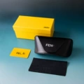 Fenjia black soft bag sunglasses case set