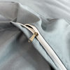 Light luxury embroidery brushed four-piece set solid color thickened quilt cover European bed sheet high-grade bedding four seasons Universal
