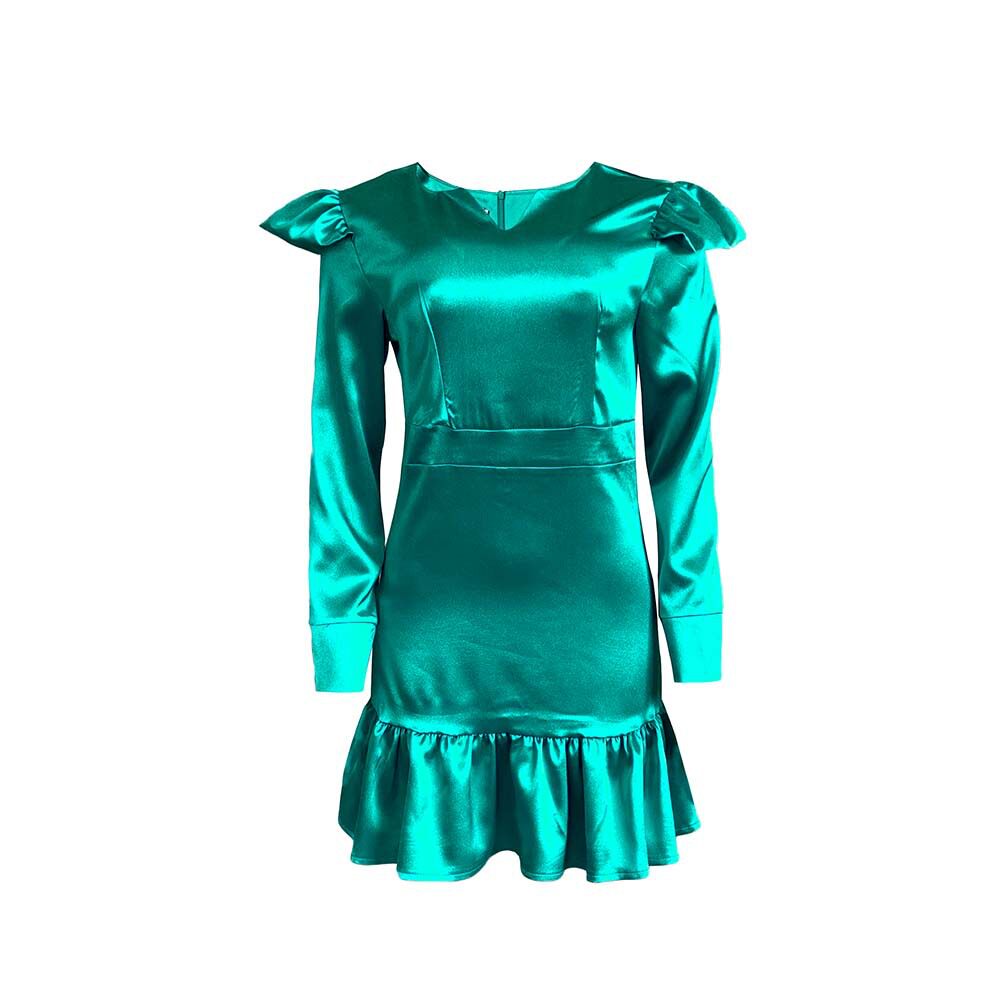 Plus Size Womens Dress Ruffle Hem Bodycon Fit African Print Autumn Winter Fashion Wholesale Available