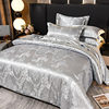 Cross-Border Direct Supply of European Satin Jacquard Four-Piece Set of Four-Season Light Luxury Bedding Supplies Aliexpress Supports Dropshipping