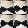 Solid Color Pattern Bow Tie Men's Wedding Groom's Wedding Best Man's Suit Black Red Blue Men's Bow Banquet Trendy