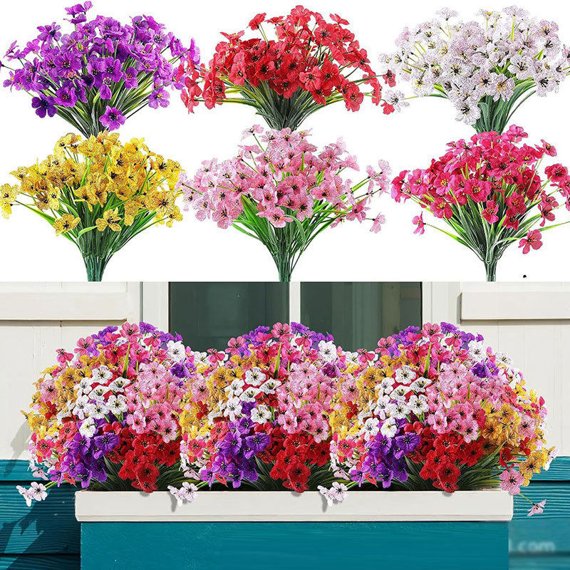 จัดส่งข้ามพรมแดนของตกแต่งงานแต่งงาน,ดอกไม้สีม่วงจำลอง,การจัด...