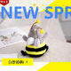 Strict selection of shark bee plush pendant key chain wedding throwing pendant wholesale backpack funny pendant Internet red