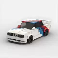 Cross-Border Wholesale Hot-Selling Racing Car M3 Model Moc Small Particle Educational Assembly Building Block Toys