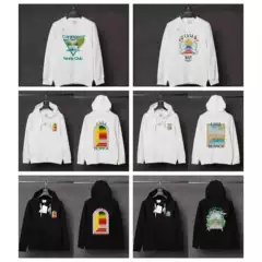Cross-Border Export Spot Casablanca Amazon Casablanca Long-Sleeved Cardigan Jacket Hooded Sweatshirt for Men
