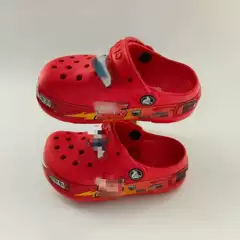Children's Cartoon Clogs Car Boys and Girls Shoes Outdoor Breathable Casual Beach Shoes Baotou Sandals with Lights
