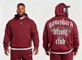 Burgundy with white label