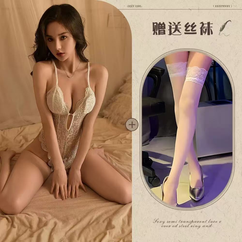 情趣内衣女性感激情风大尺度免脱连体诱惑睡衣战袍带胸垫诱惑大码