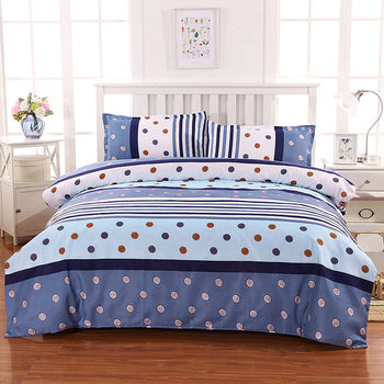 Bed sheet quilt cover four-piece set wholesale bedding single pillowcase sanding one-piece quilt cover student dormitory three-piece set