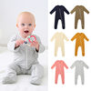 Baby Jumpsuit Bamboo Fiber Long-Sleeved Pajamas Newborn Clothes Spring Newborn Boy Romper Spring and Summer