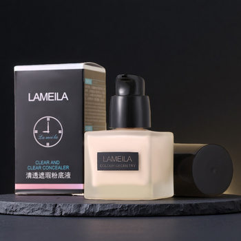 Lamera small square bottle foundation liquid clear concealer moisturizing not card powder natural service lasting not easy to take off makeup BB cream