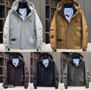 Winter New Men's down Jacket Outdoor Functional Short Hooded Thickened Warm Couple Trendy Windbreaker Jacket