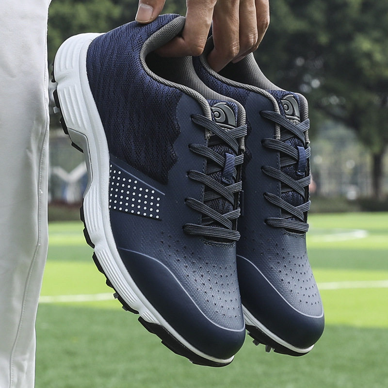 新款时尚高尔夫鞋男士活动钉舒适高尔夫球鞋低帮户外运动鞋训练鞋