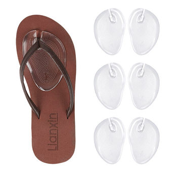 pugel Viscous Clip Flip-Flop Front Pad Non-Slip Massage Front Half Pad Sandals Front Pad Flip-Flops Front Pad