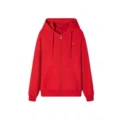 Red zipper embroidered fish