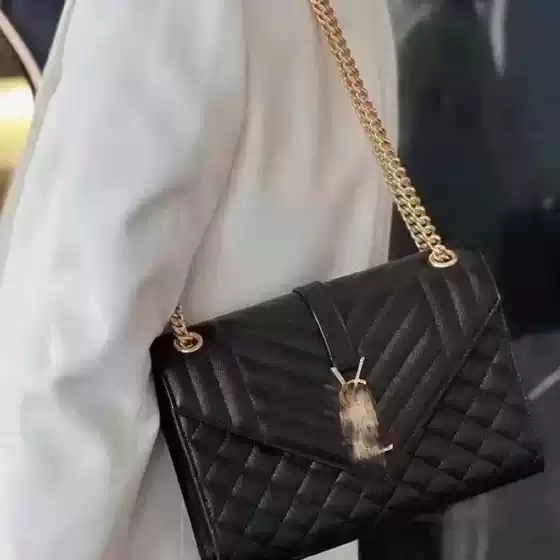 Luxury Women's Bag Woc Caviar Envelope Bag Messenger Bag Pleated Hobo Bag Flip Chain Crossbody Bag