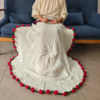 Rose Bouquet Blanket Finished Product Hand-Knitted Wool Blanket Crochet Flower Blanket Flower Crochet Blanket Love Blanket Gift