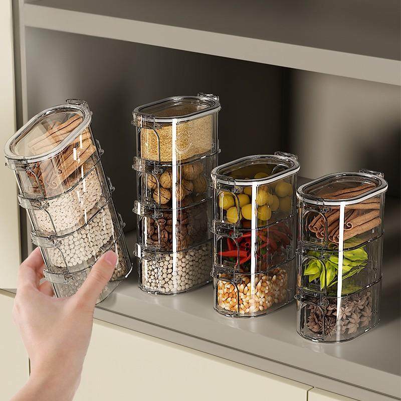 Spice Storage Box Household Kitchen Pepper Aniseed Seasoning Jar Classy Multi-Layer Food Grade Seasoning Packaging Box