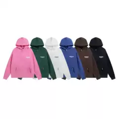 European and American Trendyy Represent New Slogan Logo Printed Velvet Hooded Sweatshirt for Men and Women, Couple Style Sweatpants