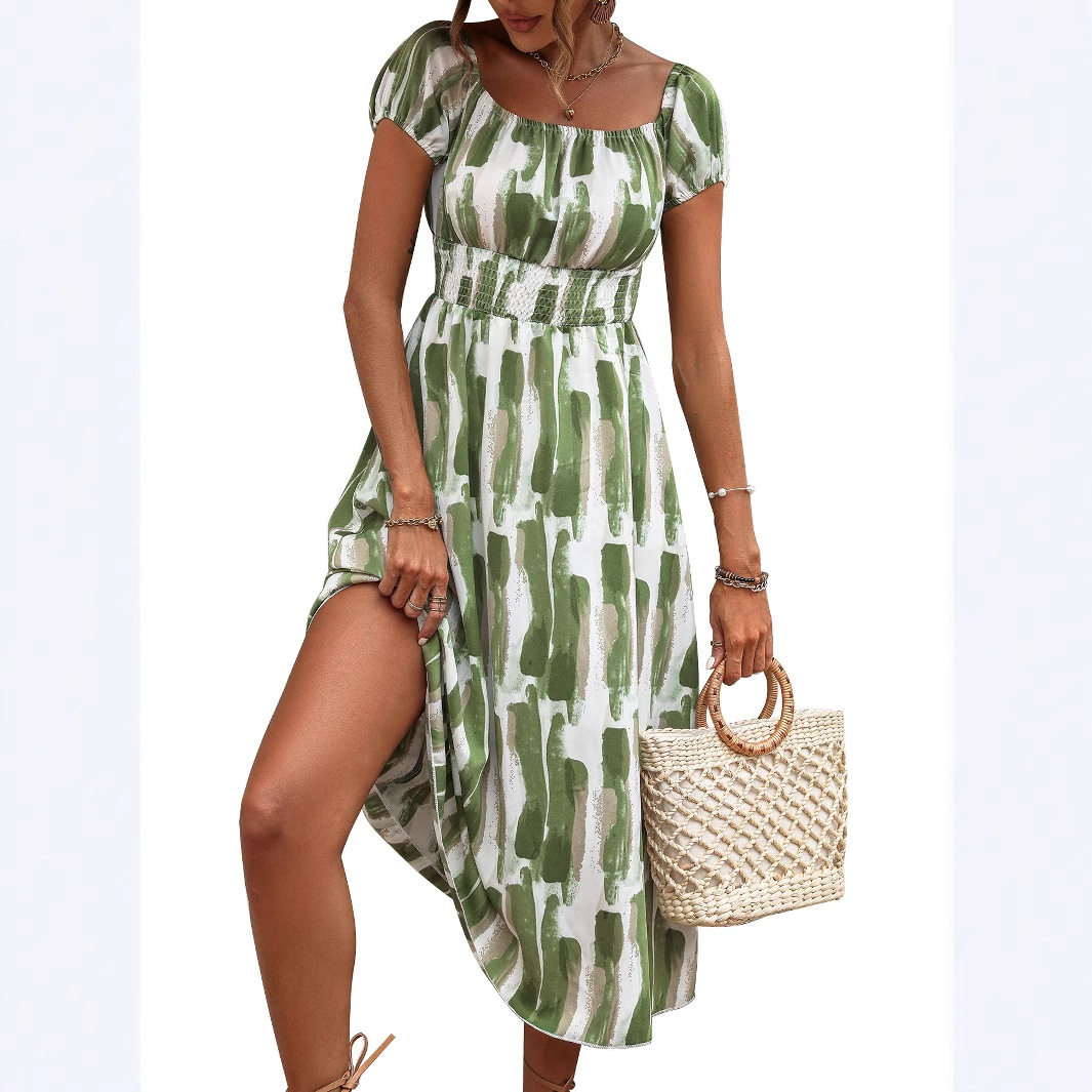 Off Shoulder Dress Casual Vacation Style Elegant Design Perfect for Summer Events Wholesale Available