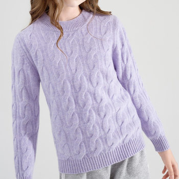 Children's 100% Pure Wool Knitwear for Boys and Girls Pure Color Thickeneded Half Turtleneck Bottoming Knitwear for Middle and Large Kidsren