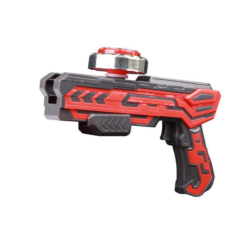 Gyro toy children luminous gyro gun alloy gyro cyclone gyro explosive gyro set launcher new gun