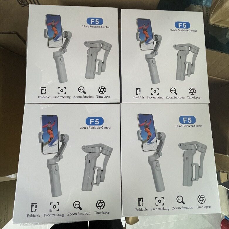 F5 handheld three-axis mobile phone stabilizer anti-shake Internet celebrity live face tracking anti-shake shooting vlog balance bracket