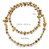 Bohemian Style Natural Shell Crystal Stacked Necklace, Long Double-Layered Seaside Jewelry, Light Luxury and High-End Feel