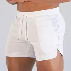 2025 Cross-Border Fitness Sports Shorts Men's Running Fitness Training Quick-Drying Mesh Pants Beach Pants