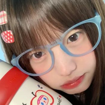 Spicy Girl Candy-Colored Flat Glasses Frame Showing Face Small Subculture Cute Photo Cos Japanese Style Cute Decorative Mirror