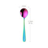 304 Stainless Steel Round Spoon Dessert Spoon Home Breakfast Porridge Eating Spoon Catering Spoon Korean Drinking Spoon Thickeneded