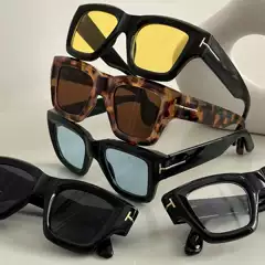 Kedun Square Small Frame Sunglasses T-Shaped European and American 2024 New Style Sunglasses Street Style Internet Celebrity Sunglasses for Women Ins