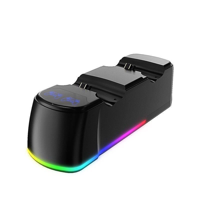 Cross-Border Best-Selling Ps4 Controller Dual Charger with Charging Indicator P4 Controller Blue Light Dual Charger P4 Wireless Game Controller
