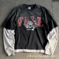 Fake two-piece spliced ​​long sleeves
