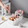 Creative compartment storage box removable bamboo partition desktop stationery office sundries finishing cosmetics storage