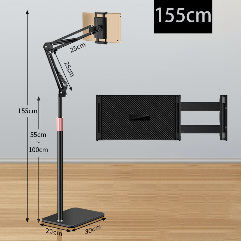 伸縮モデル - カンチレバー - 高さ 155 - ブラック - 11inch 携帯電話タブレット ホルダー
