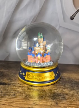 新款大号城堡款水晶球个性水球生日礼物新年玻璃球摆件