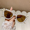 European and American trend cat's eye triangle sunglasses personalized colorful sunglasses women cross-border sunglasses