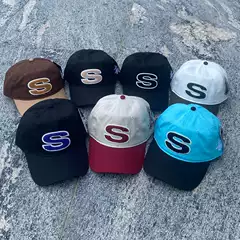 European and American Flocked Trendy Brand Letter Soft Top Baseball Cap for Women, Simple Casual Versatile Student Couple Baseball Cap for Men with Embroidery