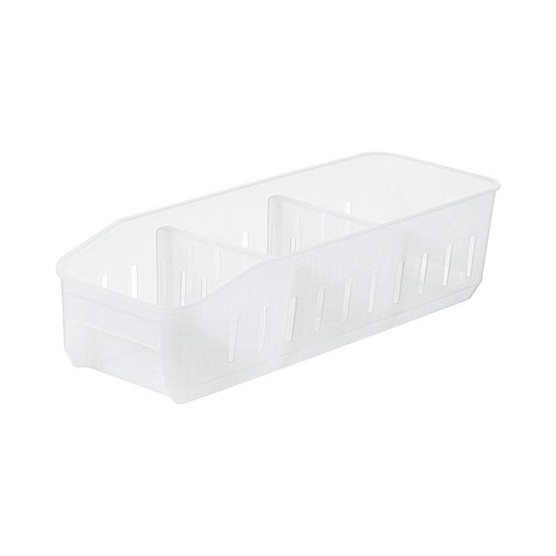 Nachuan refrigerator storage box fruit and vegetable three-partition storage box easy-to-pull drawer-type transparent refrigerator food preservation box